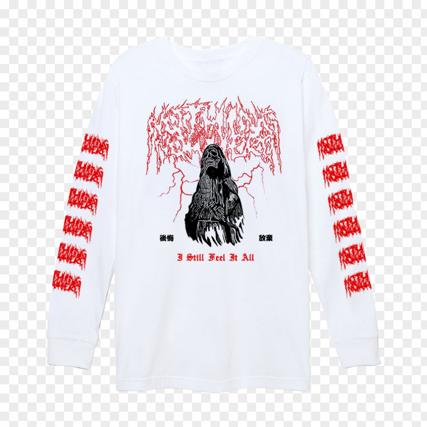 Metal Feel Long-sleeved T-shirt Hoodie PNG