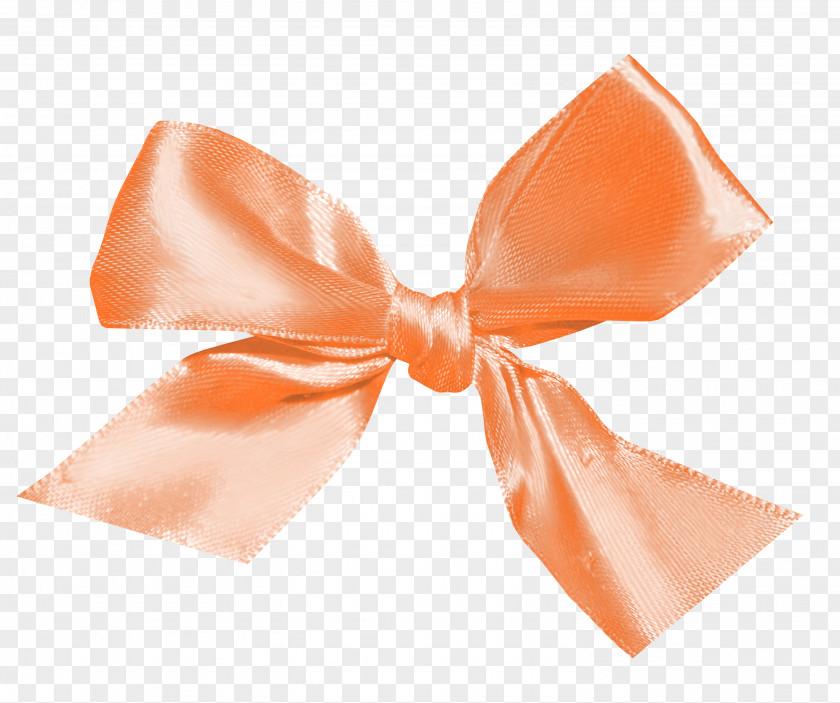 Orange Bow Cloth Clip Art PNG