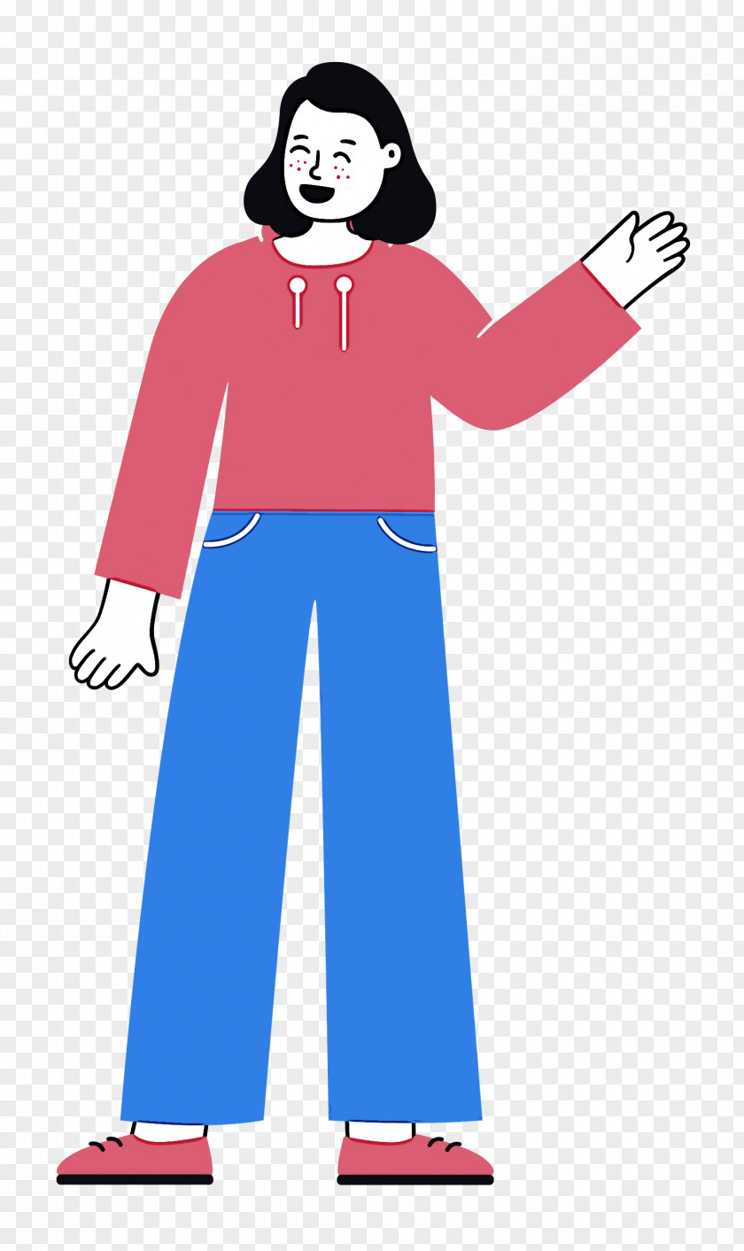 Standing Girl Woman PNG