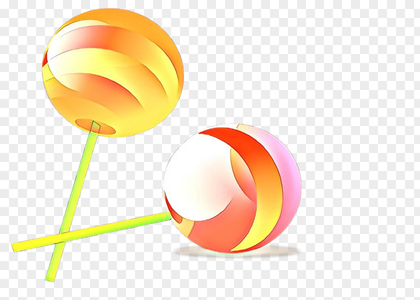 Yellow Lollipop Ball PNG