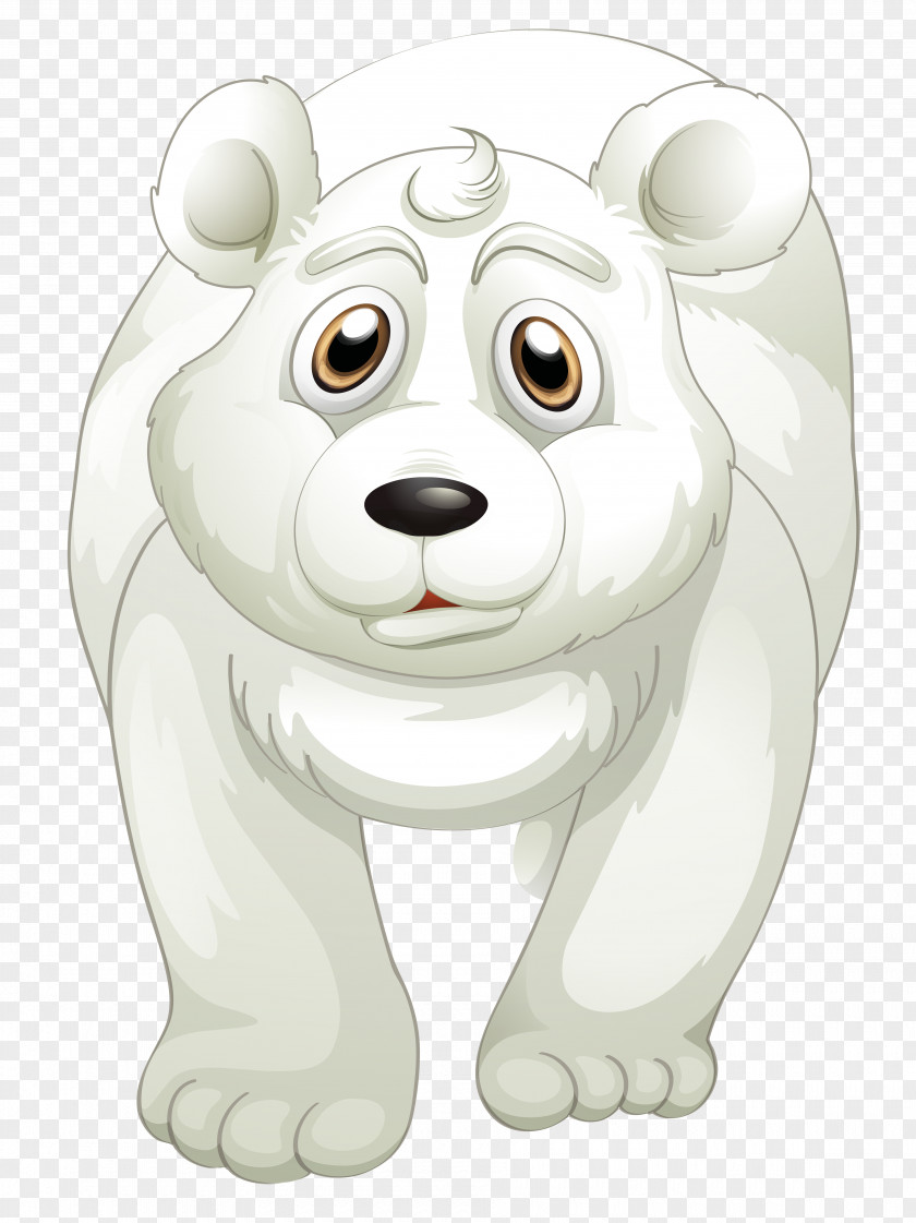 Cartoon Polar Bear Brown Euclidean Vector Illustration PNG