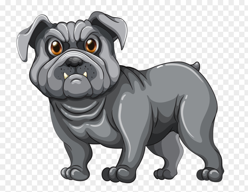 Cartoon Puppy Pug Shar Pei Dog Breed Companion PNG