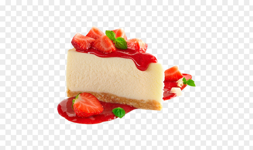 Strawberry Cheesecake Cream Torte Tart Stock Photography PNG