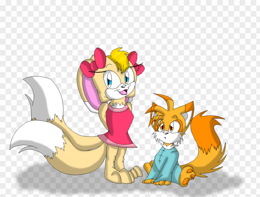 Tails And Cream Lion The Rabbit Sonic Chaos Child PNG