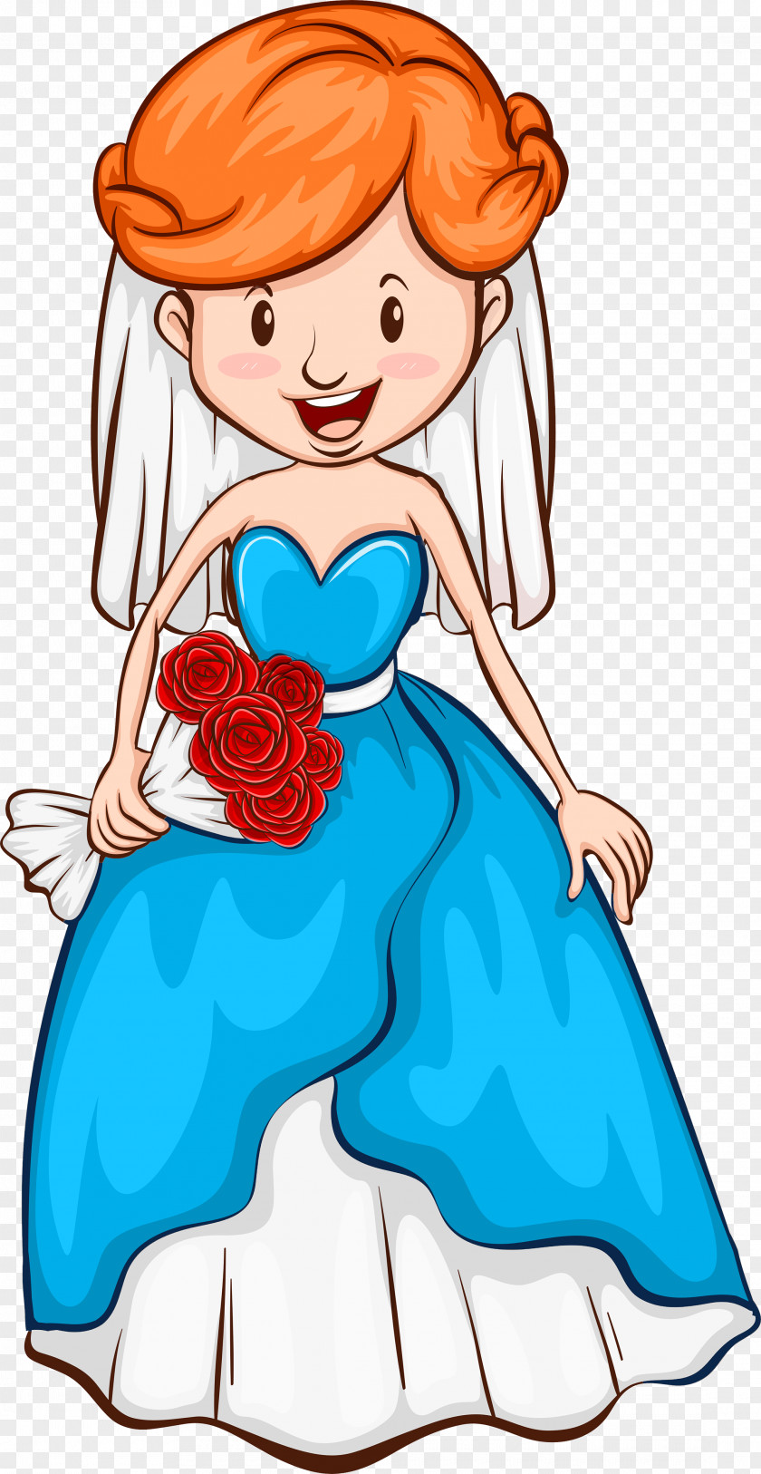 Cartoon Bride Drawing Marriage Sketch PNG