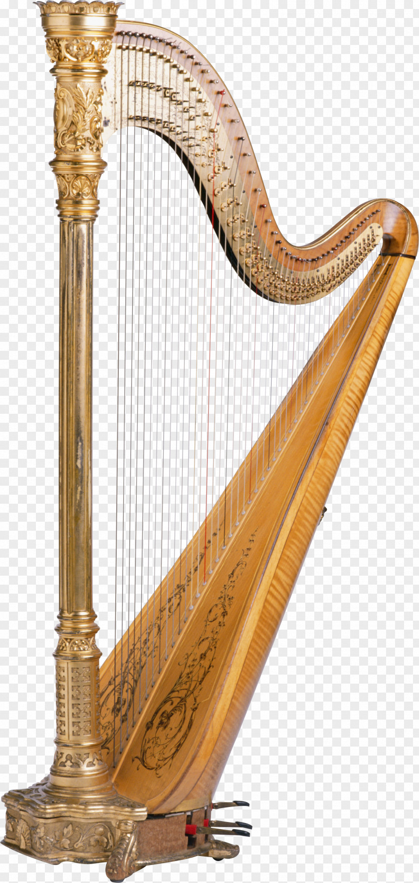 Harp Celtic Musical Instrument PNG