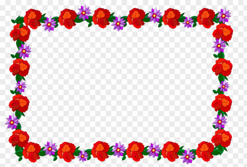 Lace Border Red PNG