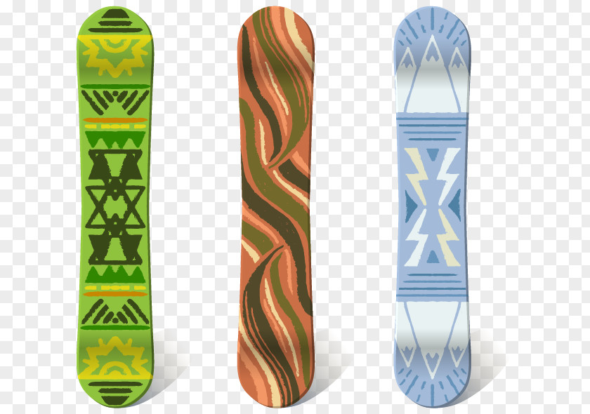 Retro Geometric Patterns Snowboard Skiing Snowboarding PNG