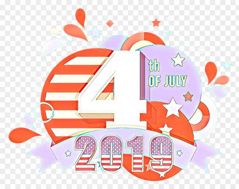 Sticker Logo Fourth Of July Background PNG