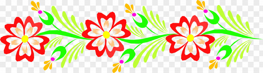 Flower Borders Cross-stitch Pattern PNG