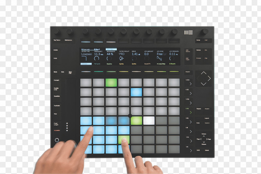 Live Performance Ableton MIDI Controllers Push 2 PNG