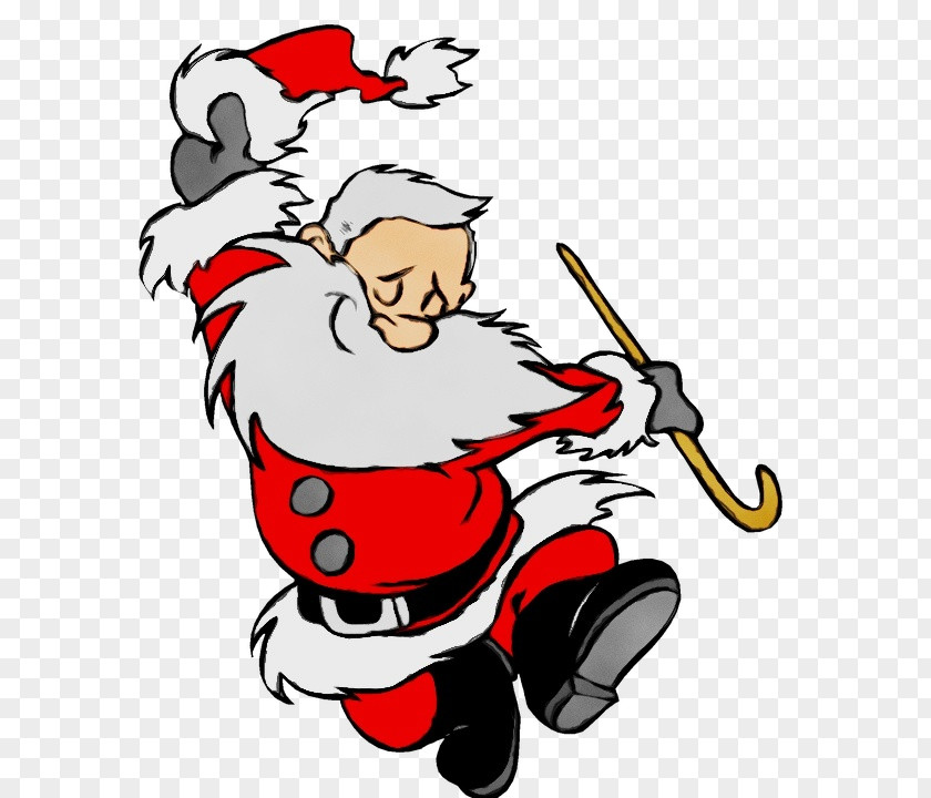Pleased Santa Clause Claus Drawing PNG