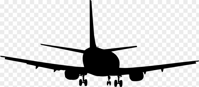 Sillhouette Airplane Aircraft Boeing 747-8 717 PNG