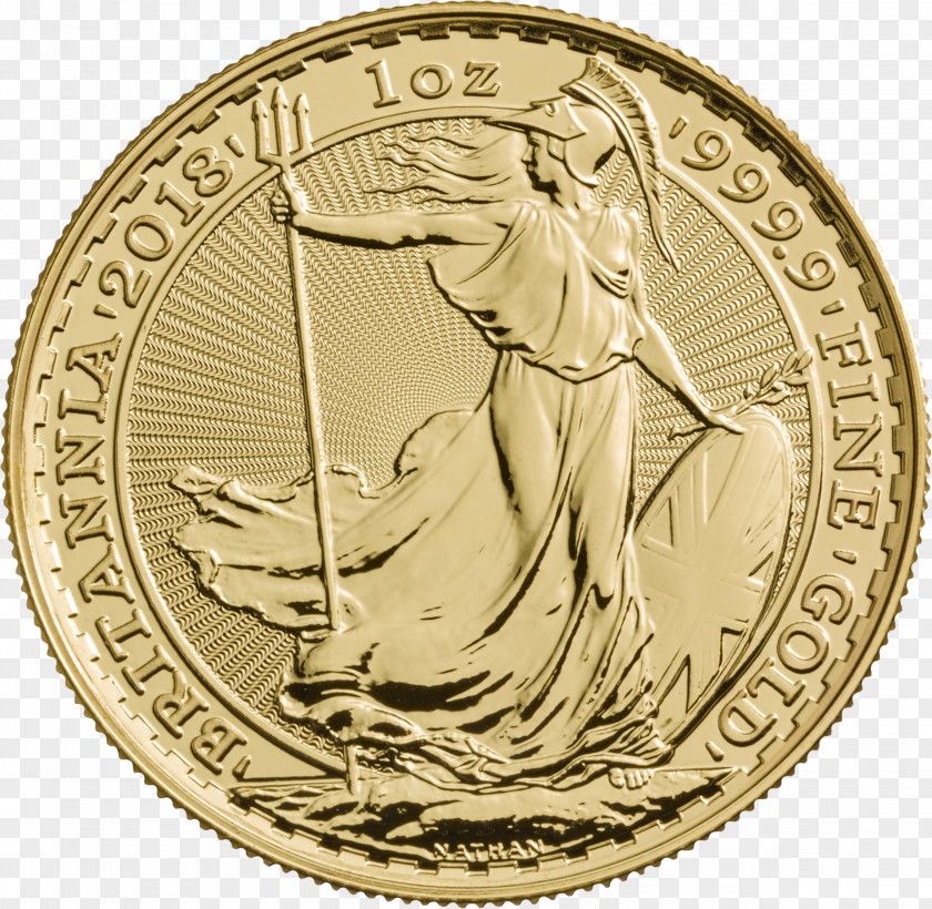 Bullion Royal Mint Britannia Coin Gold PNG