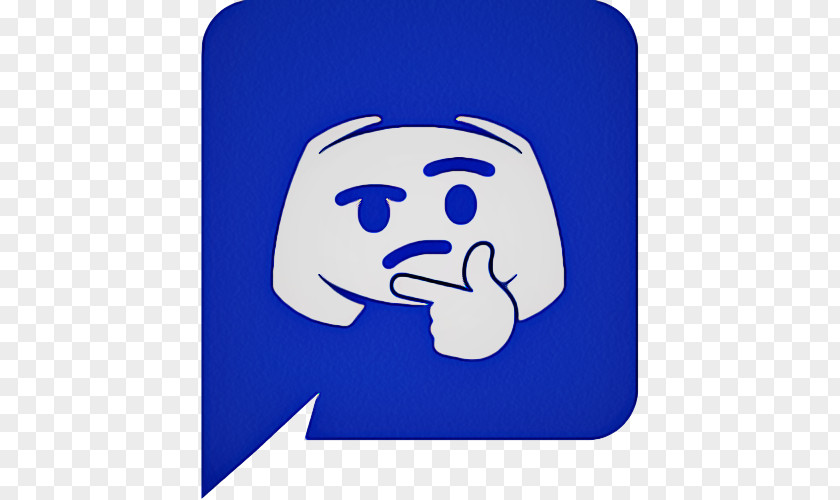 Electric Blue Emoticon PNG