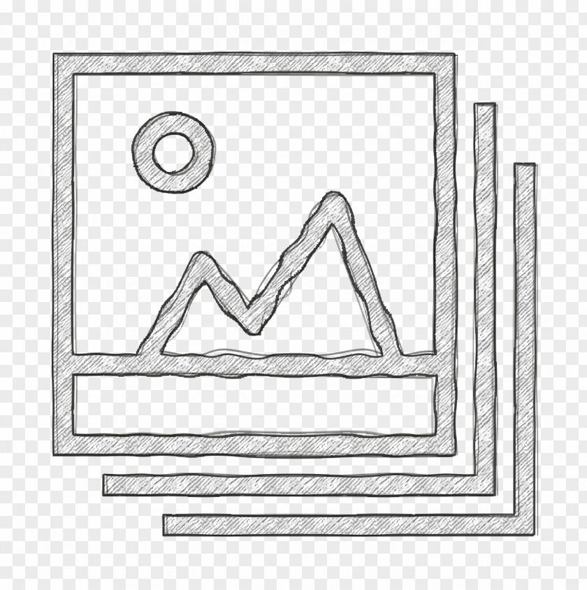 Drawing Rectangle Picture Icon Streamline PNG
