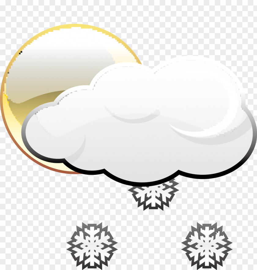 Snowy Weather Icon Rain And Snow Mixed Cloud PNG