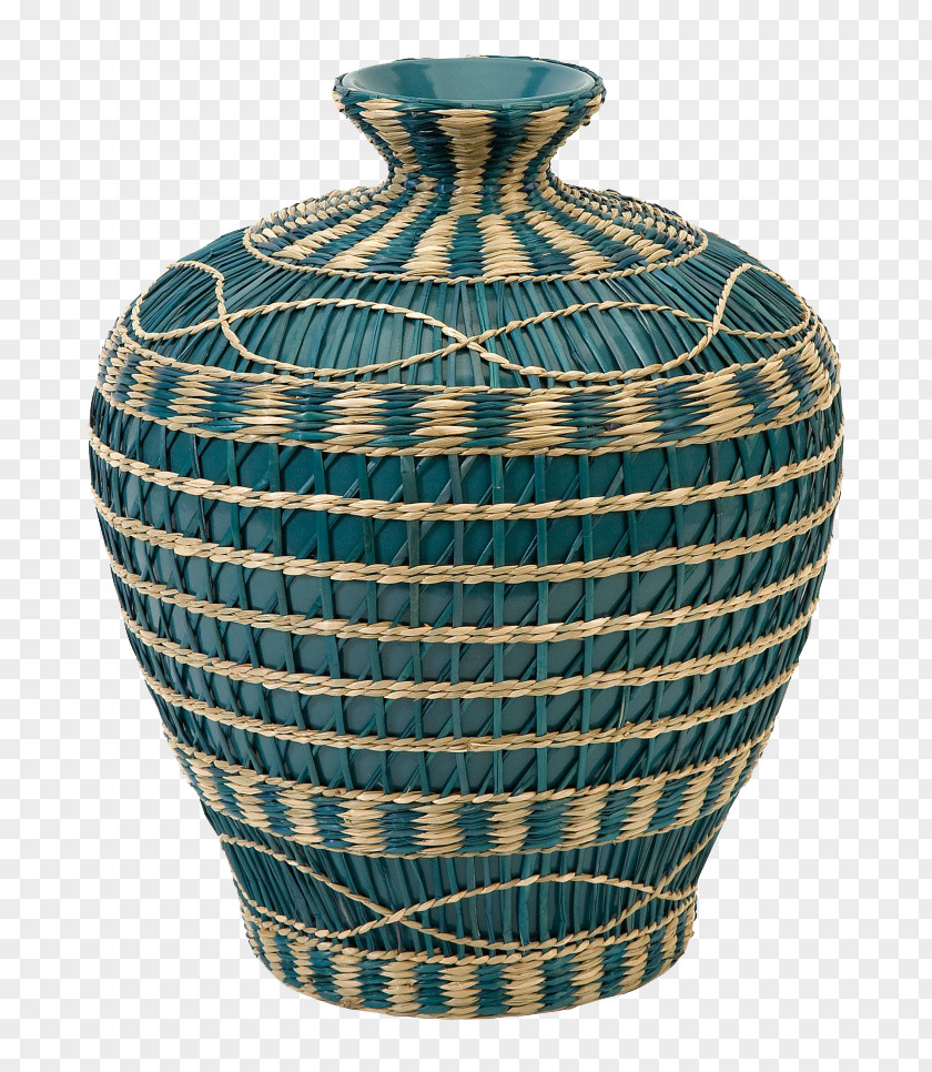 Blue Braided Vase Download PNG