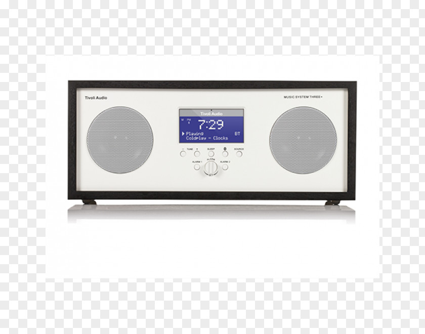 Clock RadioSilver, Walnut Radio ReceiverRadio Tivoli Audio Model 10+ PNG