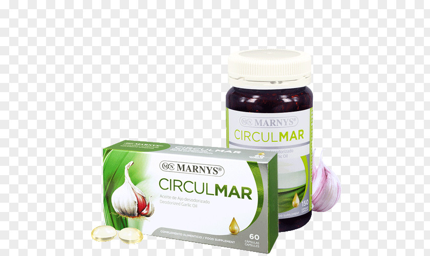Oil Capsule Marny's Circulmar Garlic 150 Pearls Softgel Dietary Supplement PNG