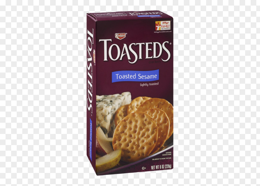 Toast Keebler Toasteds Toasted Sesame Crackers Harvest Wheat Water Biscuit PNG