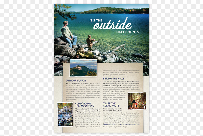 Travel Ads Advertising Tourism South Carolina Advertorial Magazine PNG