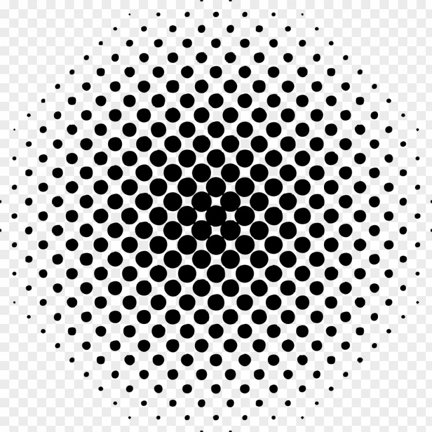 Circle Halftone Royalty-free Monochrome Clip Art PNG