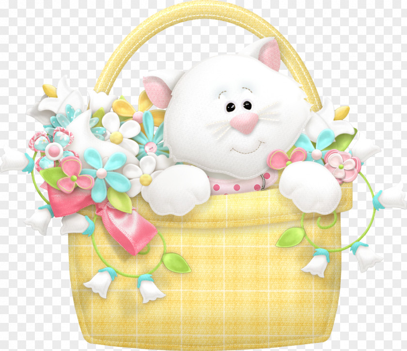 Cottage Easter Bunny Clip Art PNG