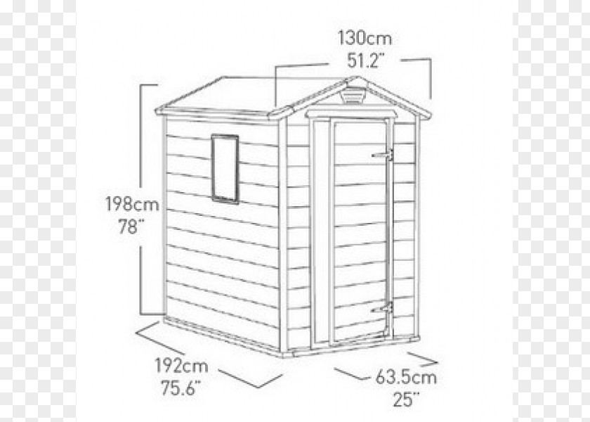 Keter Manor Plastic Shed PNG