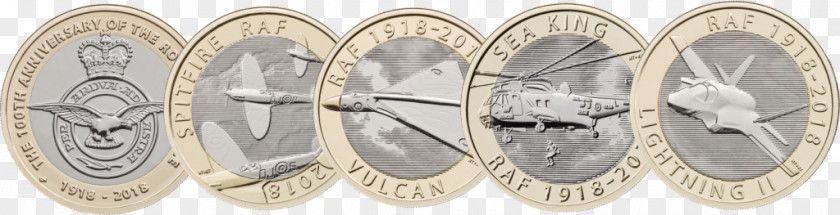 Liv Morgan Royal Mint Two Pounds Air Force Supermarine Spitfire Coin PNG