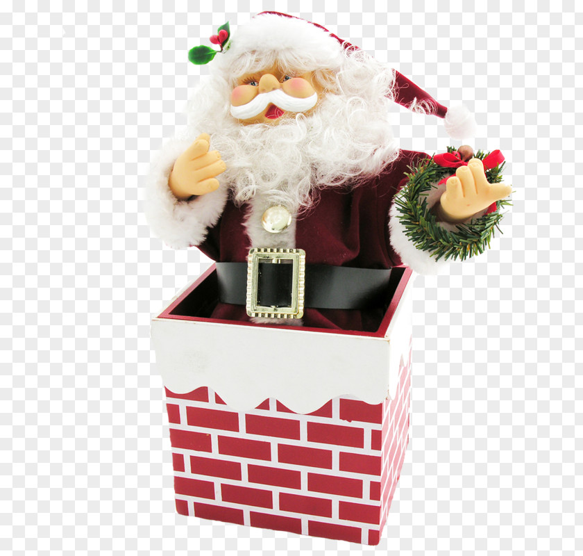 Santa Claus Brick Christmas Wall PNG