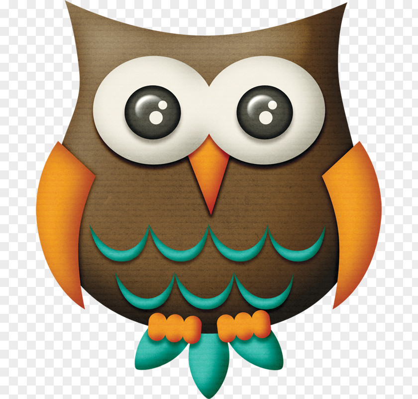 Color Owl Clip Art PNG
