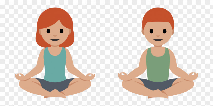 Emoji Yoga Meditation Lotus Position Emoticon PNG