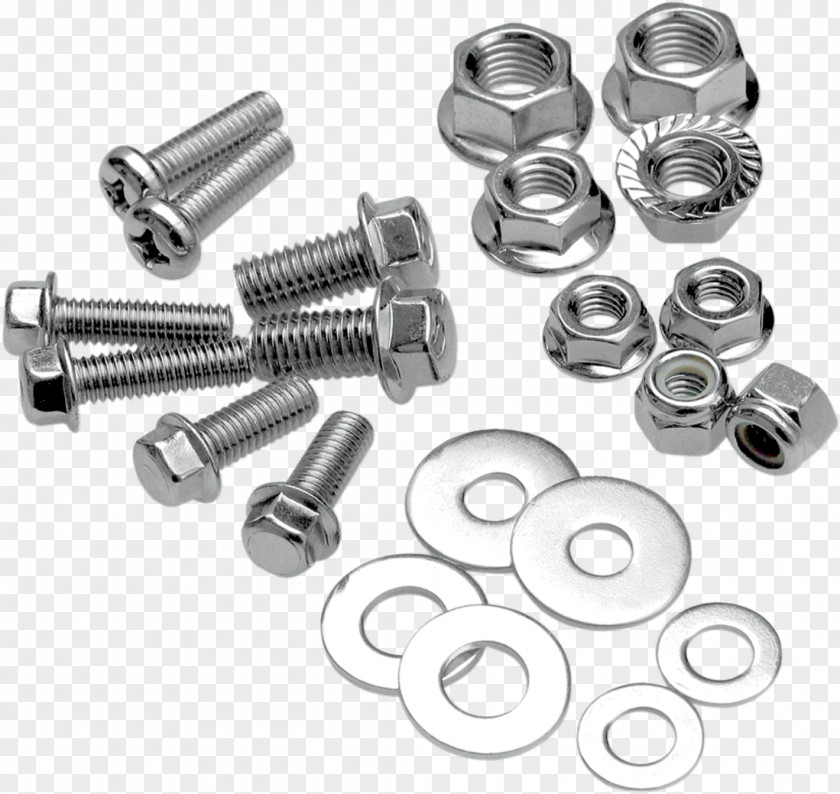 Free Stock Buckle Nuts Nut Bolt Flange Motorcycle Screw PNG