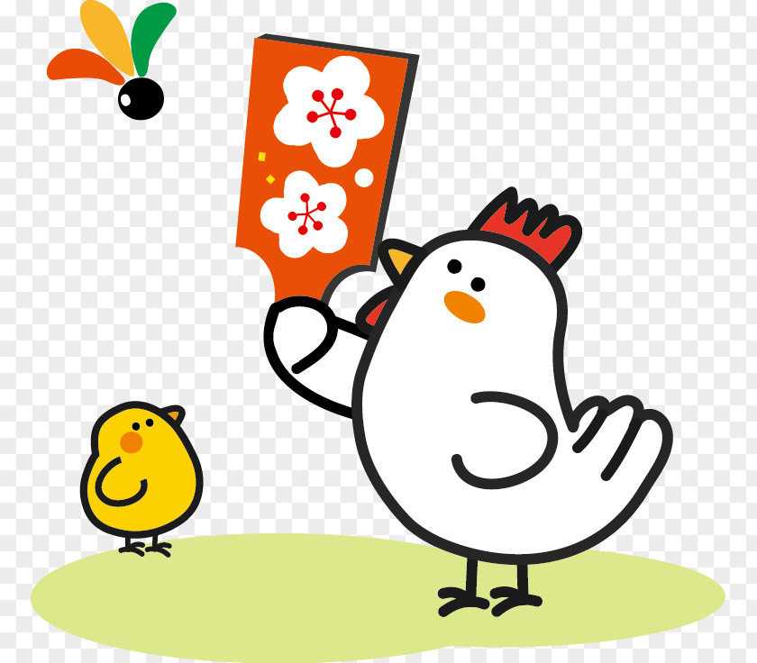Japonese Tori Japanese New Year Rooster Card Clip Art PNG