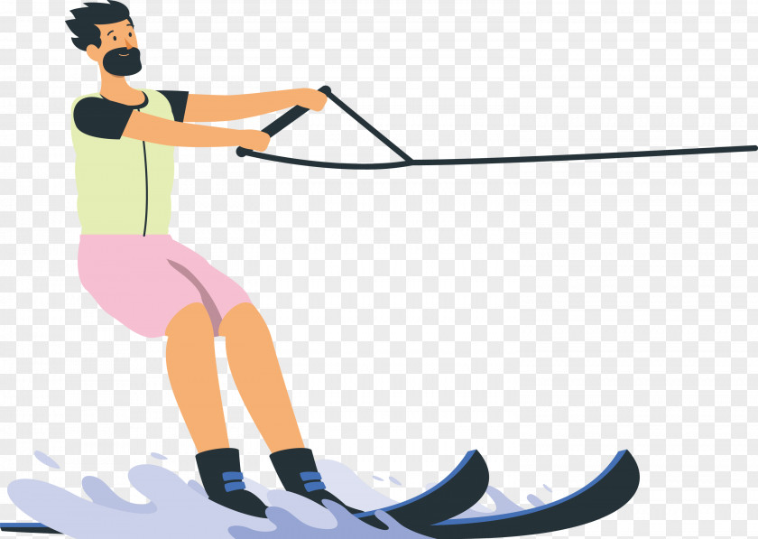 Joint Ski Pole Shoe Line Skiing PNG