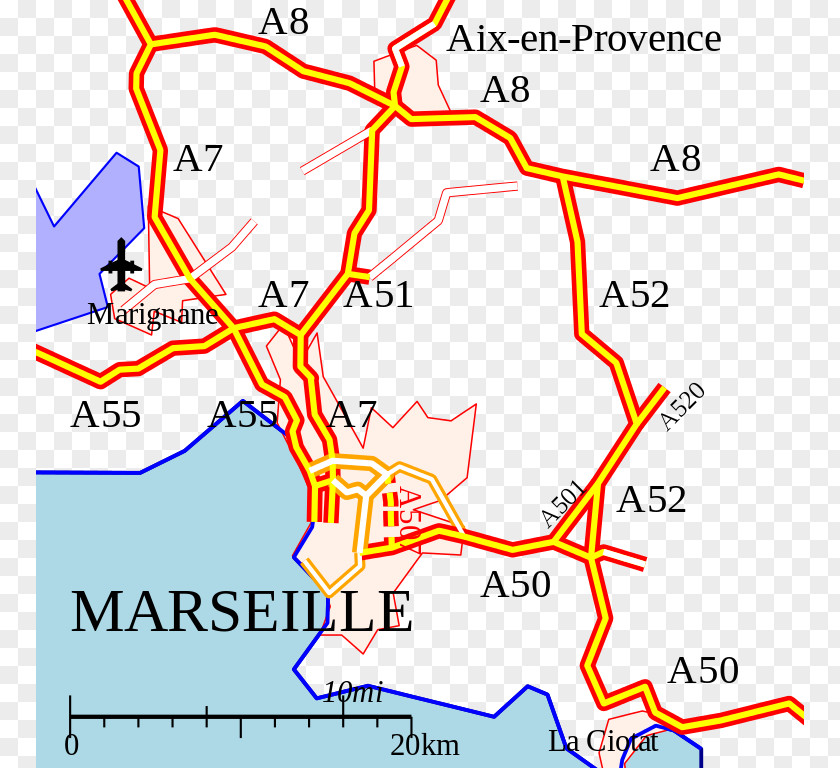 Map Notre-Dame De La Garde Controlled-access Highway Road Street Network PNG