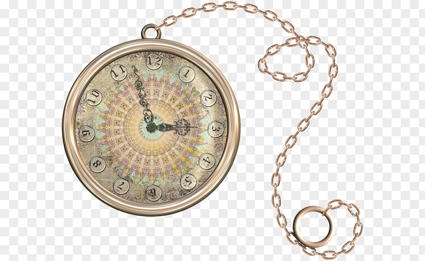 Antique Gold Pocket Watch Clock Face Pixel PNG