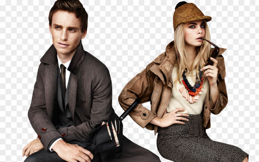 Cara Delevingne Eddie Redmayne My Week With Marilyn Burberry Model Actor PNG