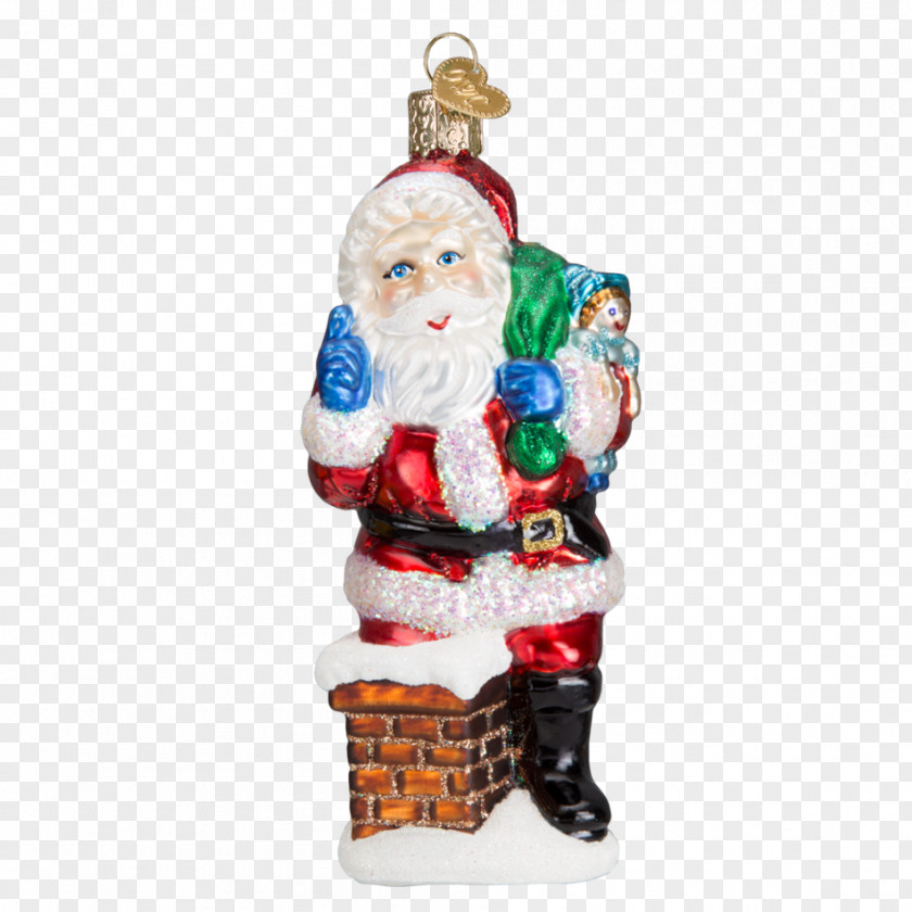 Nice Santa Claus Christmas Ornament Decoration Bronner's Wonderland PNG