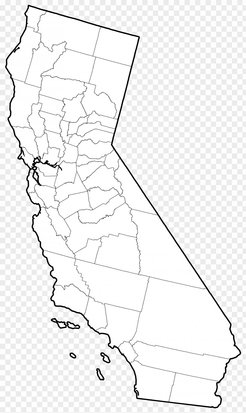 California Outline Northern Kern County, Floods In Christmas Flood Of 1964 PNG