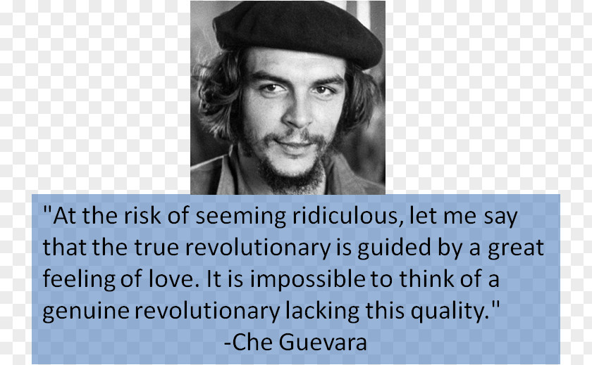 Che Guevara Cuban Revolution The True Revolutionary Is Guided By A Great Feeling Of Love. It Impossible To Think Genuine Lacking This Quality. Argentina PNG
