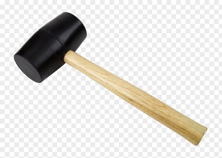 Hammer Mallet Ball-peen Natural Rubber Wood PNG