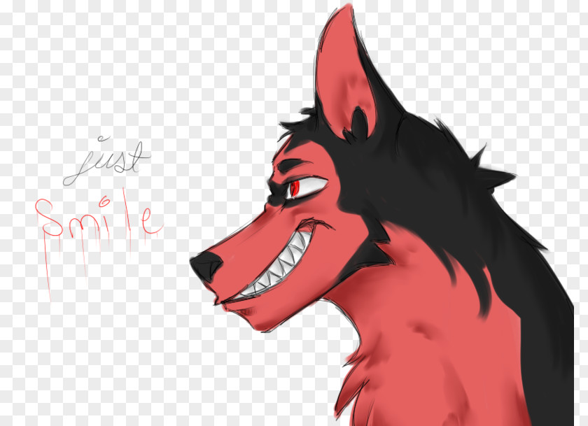 Just Smile Dog Slenderman Snout Horse Mouth PNG