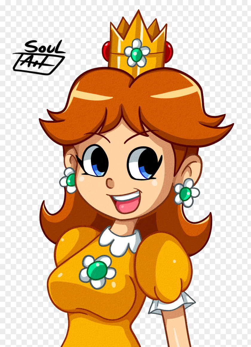 Princess Daisy Cartoon Clip Art PNG