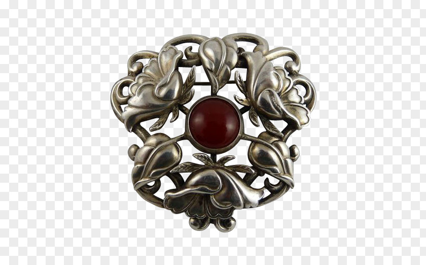 Silver Brooch Gemstone Jewelry Design Body Jewellery PNG