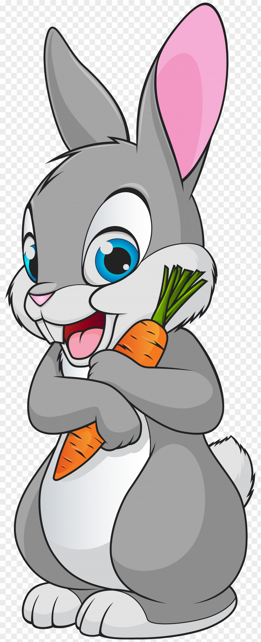 Cute Bunny Cartoon Transparent Clip Art Image Bugs Rabbit PNG