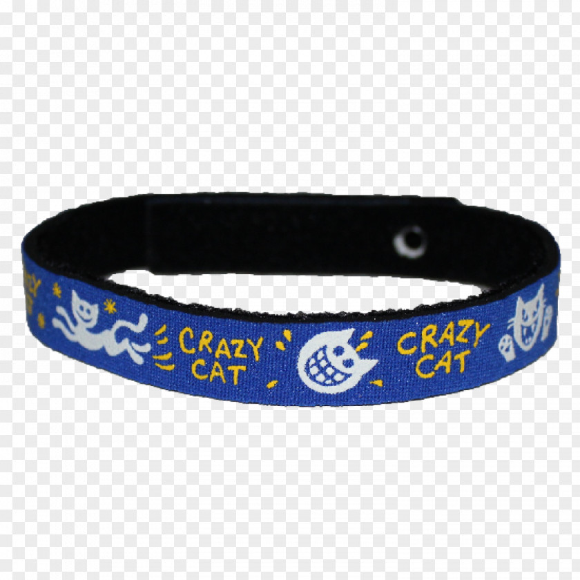 Dog Collar Wristband Belt Buckles Cobalt Blue PNG