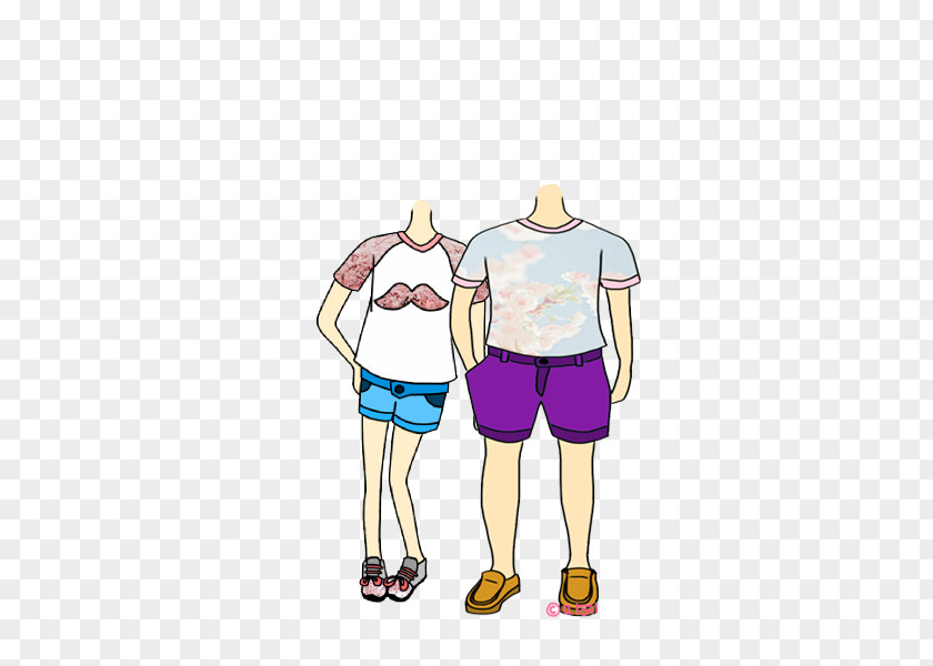 Face Art T-shirt Hip Shorts Illustration Human Leg PNG