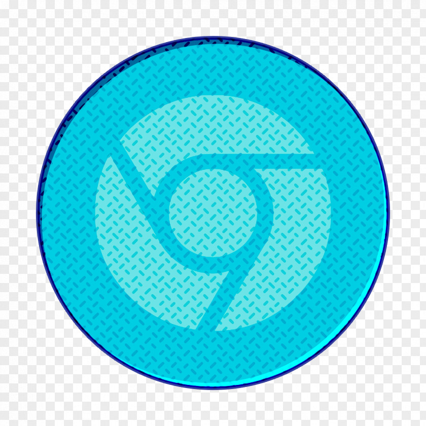 Symbol Electric Blue Chrome Icon PNG